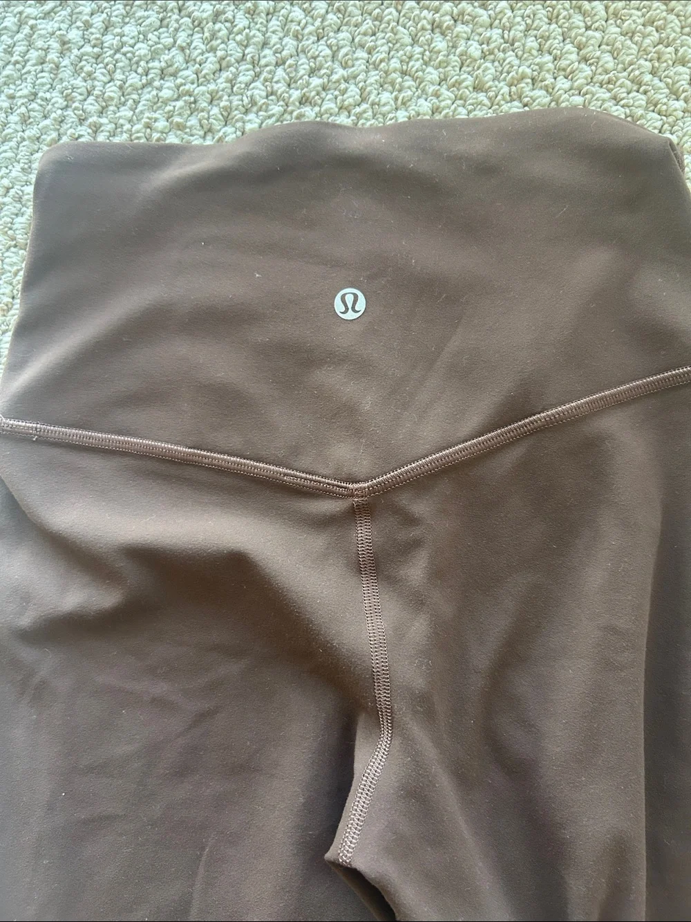 Lululemon Brown High-Rise align mini flair Leggings